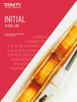 Trinity College London Violin Initial Grade 2020-2023