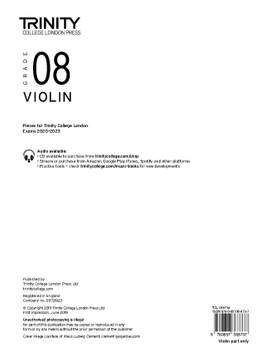 Trinity College London Violin Grade 8 2020-2023 (Part Only)