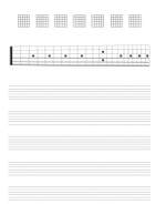 Guitar Tab Manuscript Paper Product Image