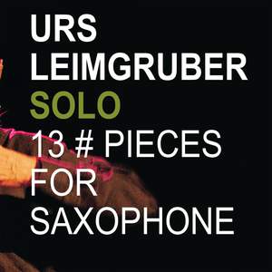 13 Pieces for Saxophone