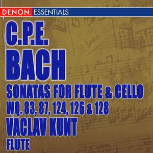 Carl Philip Bach: Sonatas for Flute Violoncello Wq. 83, 87, 124, 126 & 128