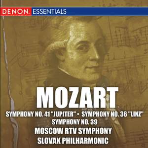 Mozart: Symphonies Nos. 41 'Jupiter', 36 & 39