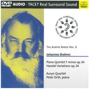 Brahms: Piano Quintet & Handel Variations - The Auryn Series Vol. X