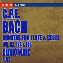 Carl Philip Bach: Sonatas for Flute Violoncello Wq. 83, 124 & 126