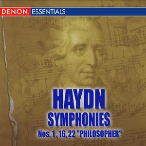 Haydn: Symphonies Nos. 1 - 16 - 22 'Philosopher'