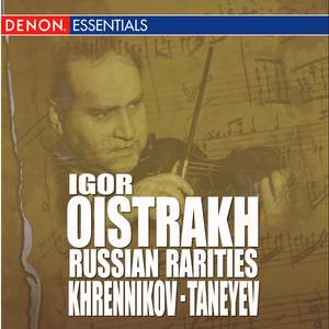 Khrennikov: Concerto for Violin & Orchestra No. 2 - Taneyev: Concert Suite, Op. 28