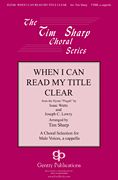 Joseph C. Lowry: When I Can Read My Title Clear