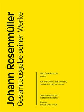 Rosenmueller, J: Nisi Dominus III RWV.E127
