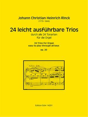 Rinck, J C H: 24 Easy to Play Trios op.20