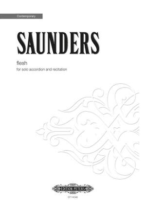 Saunders, Rebecca: Flesh (solo accordion with recitation)