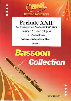 Bach, Johann Sebastian: Prelude No 22 in D min from "The  Well-Tempered Clavier" Book 1