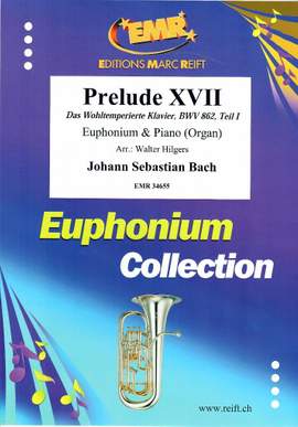 Bach, Johann Sebastian: Prelude No 17 in Bb maj from "The  Well-Tempered Clavier" Book 1