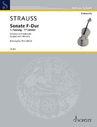 Strauss, R: Sonate F-Dur (First edition of 1st version)