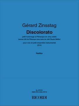 Gérard Zinsstag: Discolorato