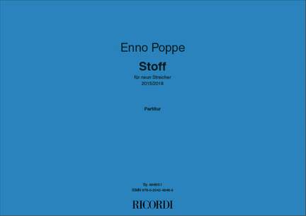 Enno Poppe: Stoff