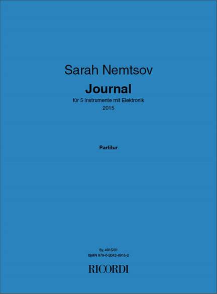 Sarah Nemtsov: Journal
