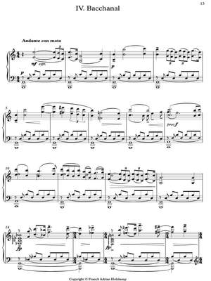 Holzkamp, Franck Adrian: Casanova – oder: der reife Gesang. (The mature chant) (w 230a) for piano solo