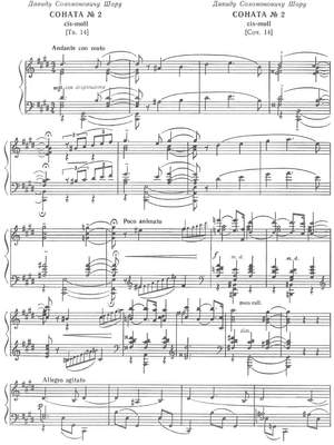 Kosenko, Viktor: Second Sonata op. 14 for piano solo
