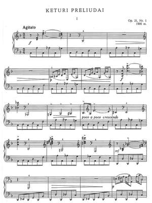 Čiurlionis, Mikalojus Konstantinas: Preliudai from the years 1906 and 1907 for piano solo