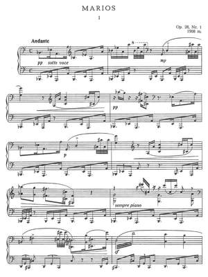 Čiurlionis, Mikalojus Konstantinas: Marios op. 28 for piano solo