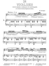 Bordogni, Marco: 24 Vocalises for voice and piano