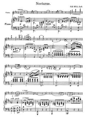 Bull, Ole: Nocturne op. 2 for violin and piano