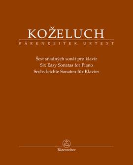 Kozeluch, Leopold: Six Easy Sonatas for Piano