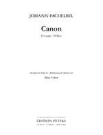 Johann Pachelbel: Canon in D major Product Image