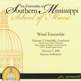 The University of Southern Mississippi Wind Ensemble in Concert 02-09-2008