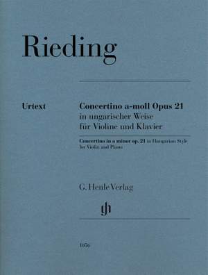 Rieding, O: Concertino a-moll op. 21