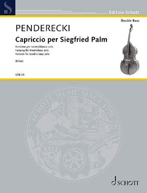 Penderecki, K: Capriccio per Siegfried Palm