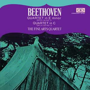 Quartet in E Minor Op. 59 No. 2, Quartet in C, Op. 59 No. 3