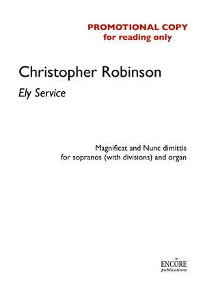 Christopher Robinson: Ely Service