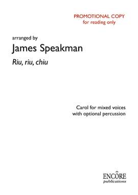 James Speakman: Riu, riu, chiu