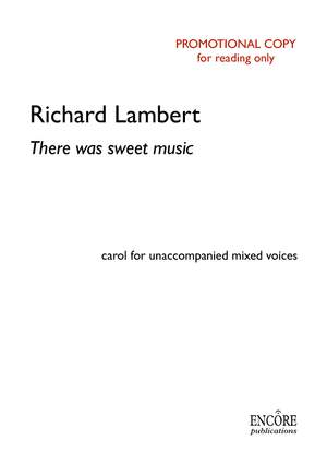 Richard Lambert: There was sweet music