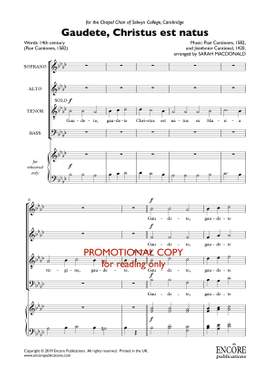 Sarah MacDonald: Gaudete, Christus est natus
