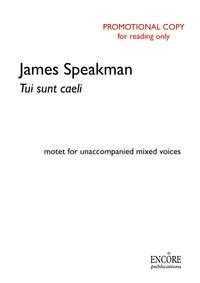 James Speakman: Tui sunt caeli