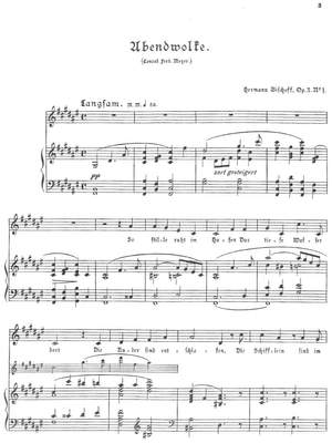 Bischoff, Hermann: Drei Gedichte (nach Conrad Ferd. Meyer) op. 3 for (low) voice and piano