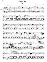 Holzkamp, Franck Adrian: Sonata in b flat (w 272) for piano solo