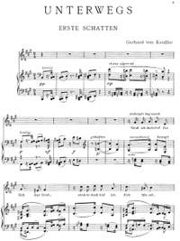 Keußler, Gerhard von: Gesänge nach eigenen Dichtungen (Songs on original lyrics): Unterwegs