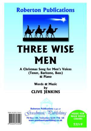 Clive Jenkins: Three Wise Men for men's voices and piano