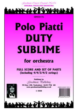 Polo Piatti: Duty Sublime for orchestra