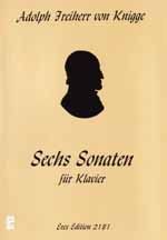 Adolph Knigge: Sechs Sonaten