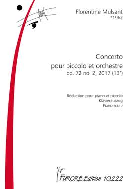 Florentine Mulsant: Concerto Op. 72 Pour Piccolo et Orchestre
