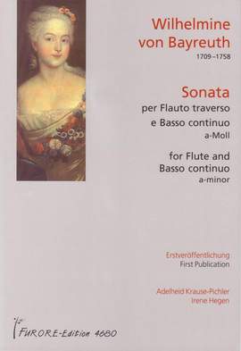 Wilhelmine von Bayreuth: Sonata Per Flauto Traverso E Basso Continuo (1730)