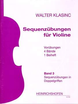 Klasinc Walter: Sequenzübungen Für Violine.