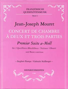 Jean-Joseph Mouret: Concert De Chambre A 2 et 3 Parties.
