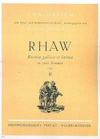 Rhaw Georg: Bicinia Gallica et Latina 1545