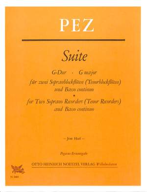 Johann Christoph Pez: Suite Für 2 Sopranblockflöten und B.C. G-Dur