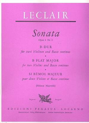 Jean-Marie Leclair: Triosonate Nr. 1-6, Triosonaten Op. 4 Nr. 2 B-Dur